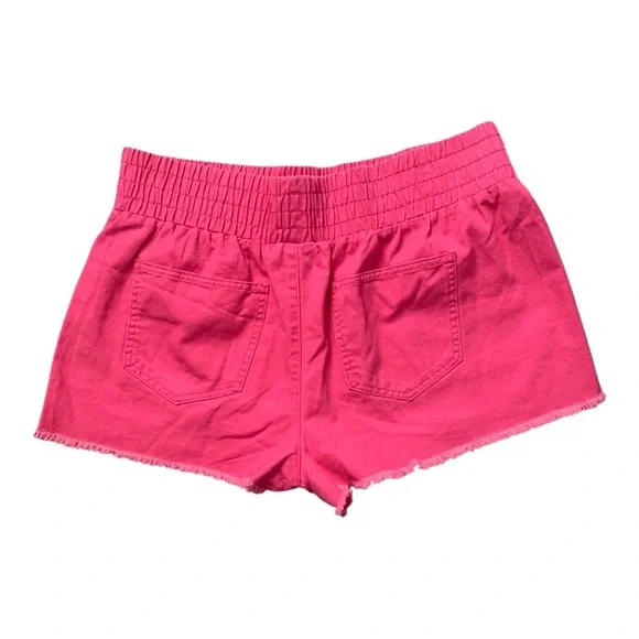 No Boundaries Juniors Women’s High Waist Pink Shorts - Picture 4 of 8